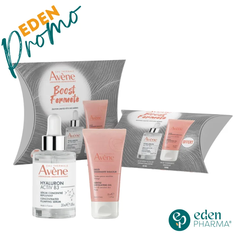 AVENE BOX HYALURON ACTIV B3 SÉRUM CONCENTRÉ REPULPANT + GELEE GOMMANTE OFFERT