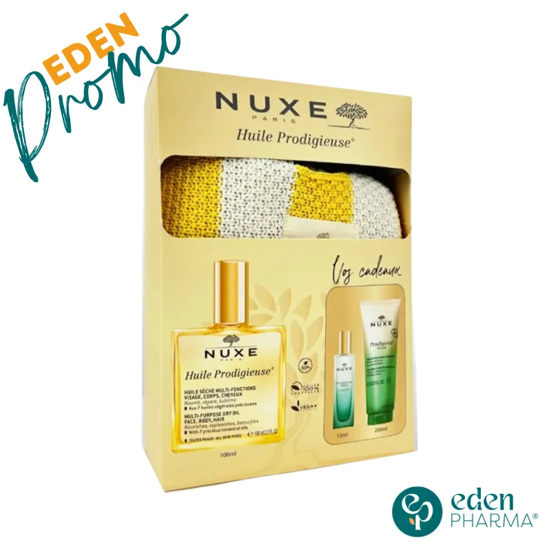 NUXE HUILE PRODIGIEUSE 100ML+LE PARFUM NEROLI 15ML(OFFERT)+ GELEE NEROLI (OFFERT)