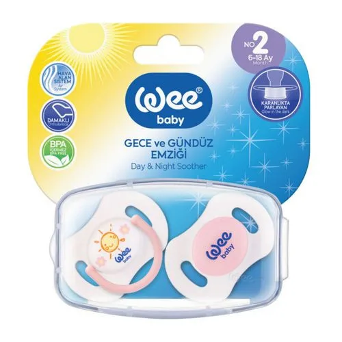 WEE BABY 2 SUCETTES ORTHODONTIC 6-18M