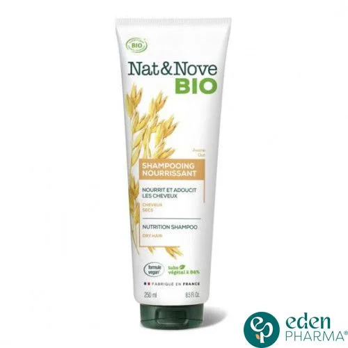 NAT&NOVE BIO SHAMPOOING NOURRISSSANT A L'EXTRAIT D'AVOINE POUR CHEVEUX SECS 250ML