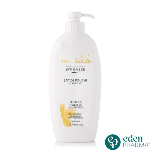 BYPHASSE CARESSE LAIT DE DOUCHE FLEUR DE VANILLE 1L