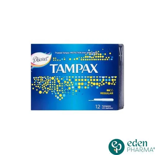 TAMPAX TAMPONS REGULAR 12 PIECES