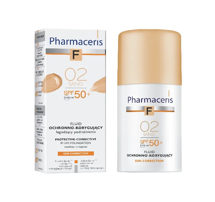 PHARMACERIS F FOND DE TEINT SPF 50+ (02 SAND) 30ML