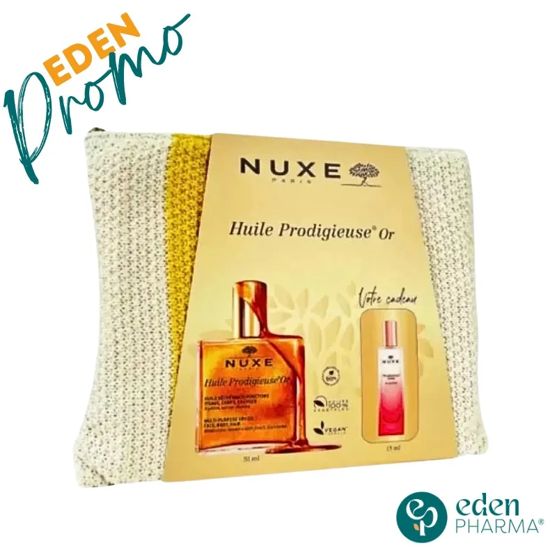 NUXE TROUSSE HUILE PRODIGIEUSE OR 50ML + PRODIGIEUX FLORAL 15ML (OFFERT) REF 0049