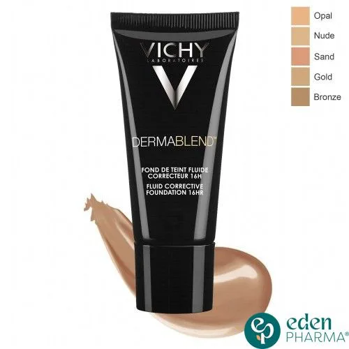 VICHY DERMABLEND FOND DE TEINT FLUIDE TEINTEE 25 NUDE SPF28 30ML