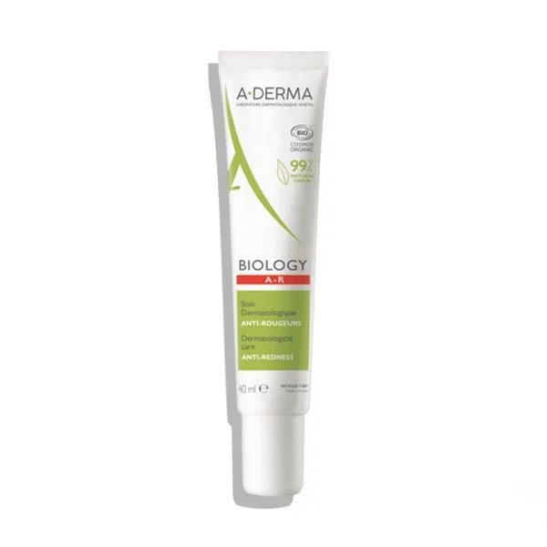 A-DERMA BIOLOGY A-R SOIN ANTI ROUGEURS PEAUX A TENDANCE COUPEROSIQUE 40ML