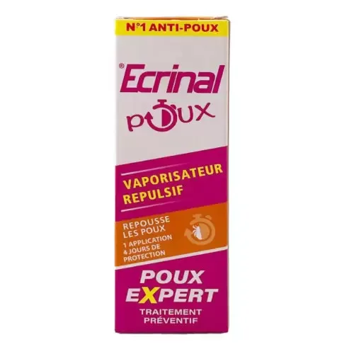 ECRINAL VAPORISATEUR REPULSIF ANTI POUX 75ML REF 440