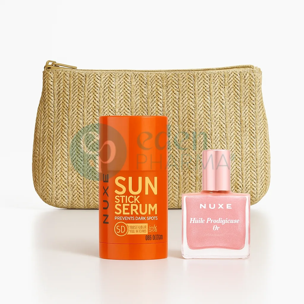 NUXE TROUSSE SUN SÉRUM-EN-STICK SOLAIRE SPF50+ 25G + HUILE FLORALE OR 10ML