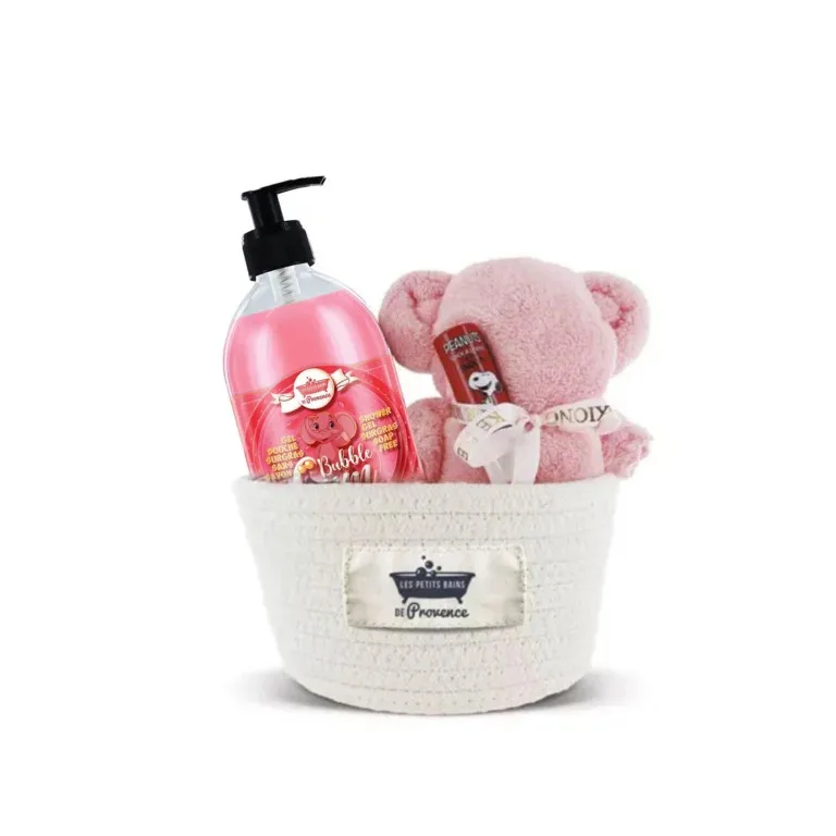 LES PETITS BAINS DE PROVENCE PANIER ENFANT ROSE