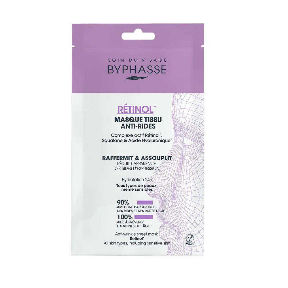 BYPHASSE MASQUE TISSU ANTI-RIDE RETINOL