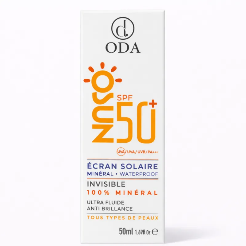 ODA OSUN ECRAN SOLAIRE MINERAL WATERPROOF INVISIBLE SPF50+ 50ML