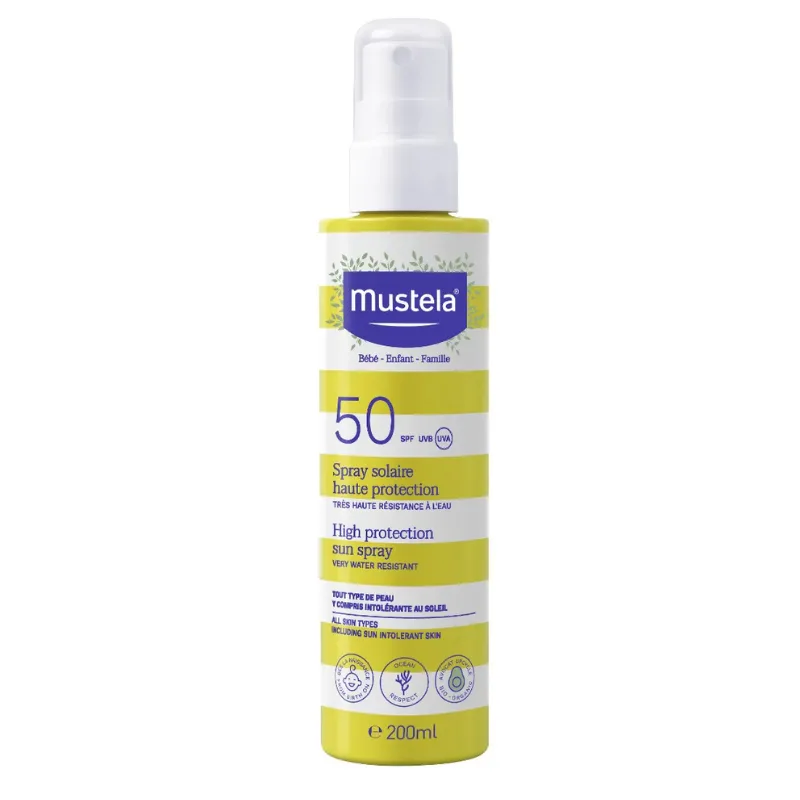 MUSTELA SPRAY SOLAIRE HAUTE PROTECTION SPF50 200ML