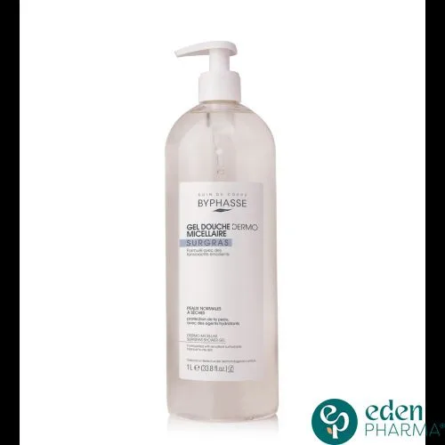 BYPHASSE GEL DOUCHE DERMO MICELLAIRE SURGRAS 1L
