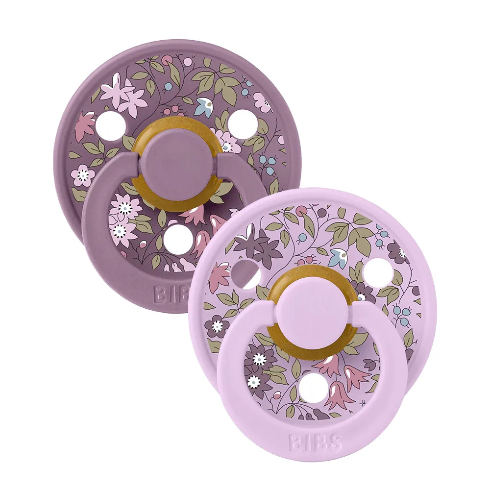 BIBS 02 SUCETTES COLOUR PACIFIER CHAMOMILE LAWN - VIOLET SKY MIX 1AGE