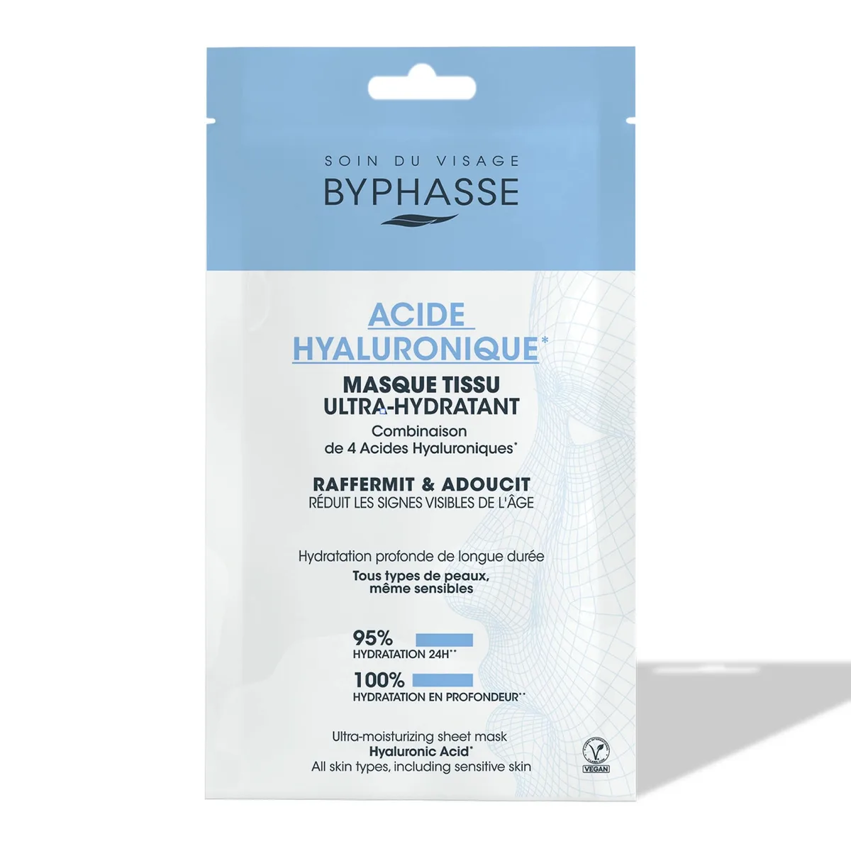 BYPHASSE MASQUE TISSU ULTRA-HYDRATANT ACIDE HYALURONIQUE