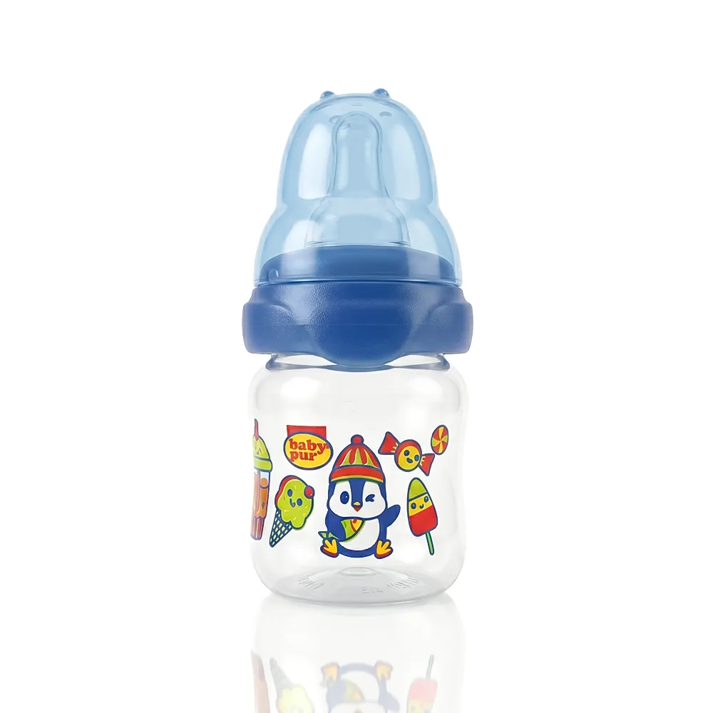 BABY PUR MICRO BIBERON EN PLASTIQUE COUVERCLE OURSON 60ML 82984