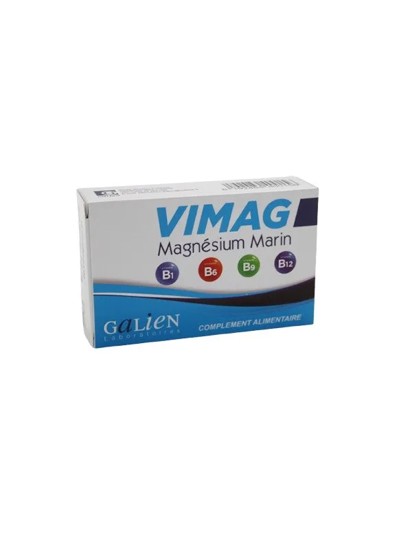 GALIEN VIMAG MAGNESIUM MARIN + VITAMINES B1/B6/B9/B12 30 COMPRIMES