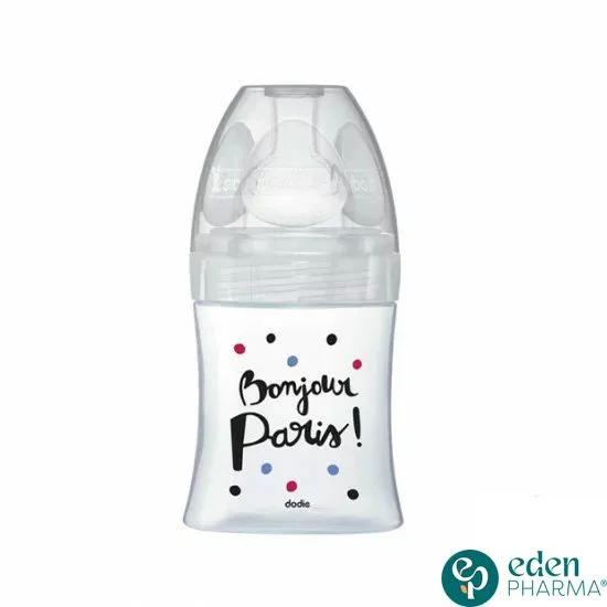 DODIE biberon verre anti-col 0-6 m paris 150 ml