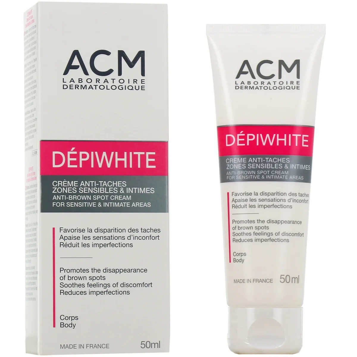 ACM DÉPIWHITE CRÈME ANTI-TACHES ZONES SENSIBLES & INTIMES 50ML