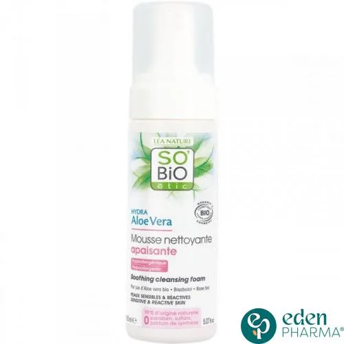 SO'BiO MOUSSE NETTOYANTE APAISANTE ALOE VERA