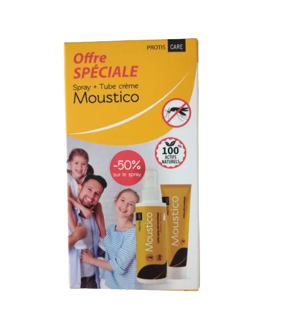 MOUSTICO PACK ANTI-MOUSTIQUE CRÈME + SPRAY -50%