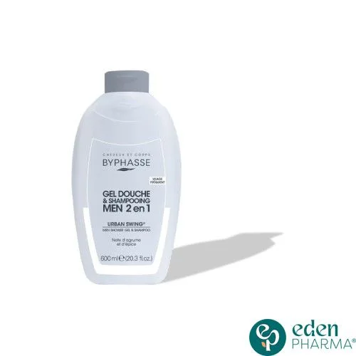 BYPHASSE GEL DOUCHE-SHAMPOOING 2 EN 1 URBAN SWING MEN 600ML