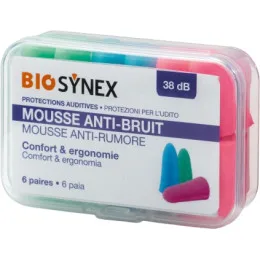 BIOSYNEX MOUSSE AUDITIVE ANTI BRUIT 3 PAIRES