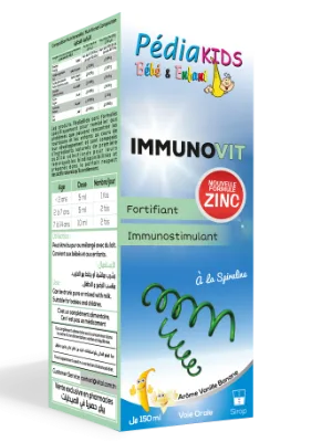 PEDIAKIDS IMMUNOVIT ZINC 150ML