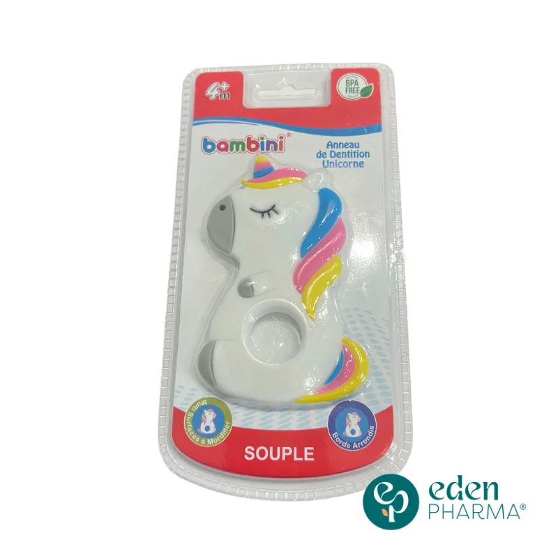BAMBINI ANNEAUX DE DENTITION SOUPLE DESSIN 4M+