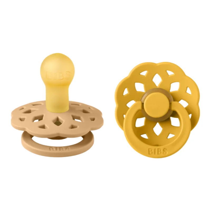 BIBS 02 SUCETTES BOHEME PACIFIER DESERT SAND HONEY BEE SIZE 1