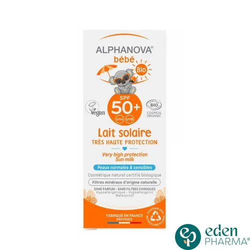 ALPHANOVA ECRAN BEBE BIO LAIT SOLAIRE SPF50+ 50GR