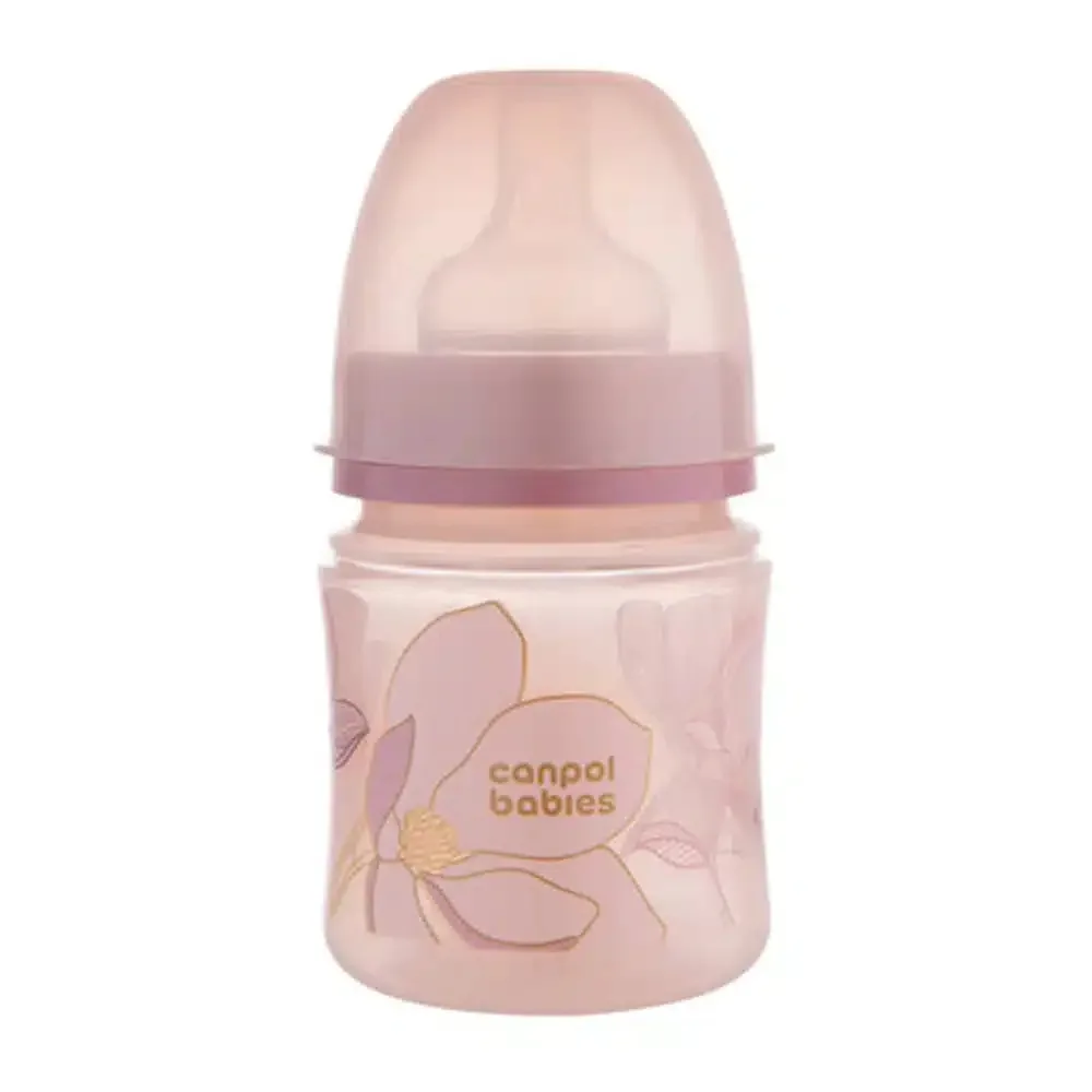 CANPOL BABIES BIBERON ANTICOLIQUE COL LARGE GOLD ROSE 120ML