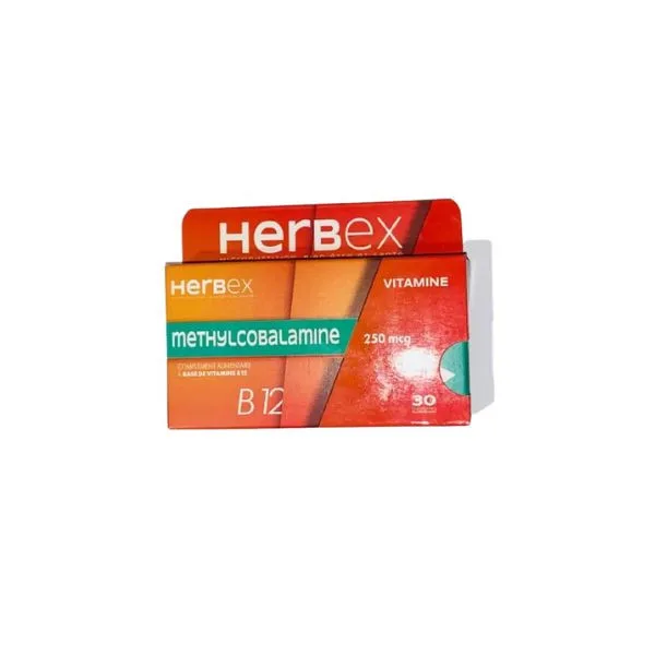 HERBEX METHYLCOBALAMINE 250 MCG 30 COMPRIMES