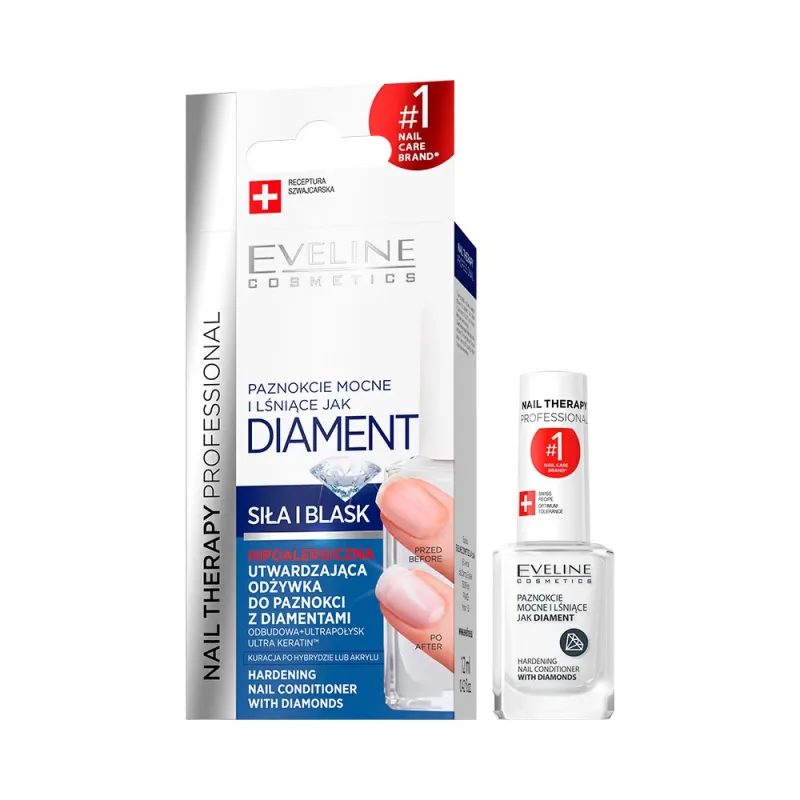 EVELINE SOIN DURCISSANT ONGLES SPA NAIL DIAMOND HARD AND SHINY NAILS 12ML
