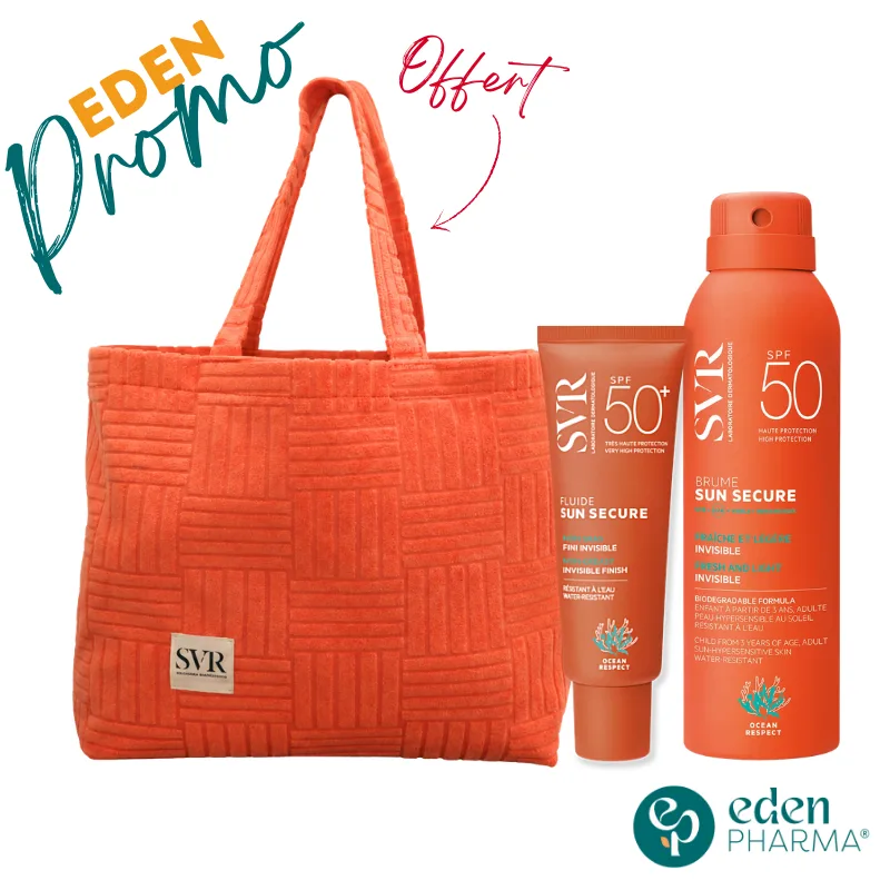 SVR SAC SUN SECURE FLUIDE SPF50 50ML + SVR SUN SECURE BRUME SPF50 200ML