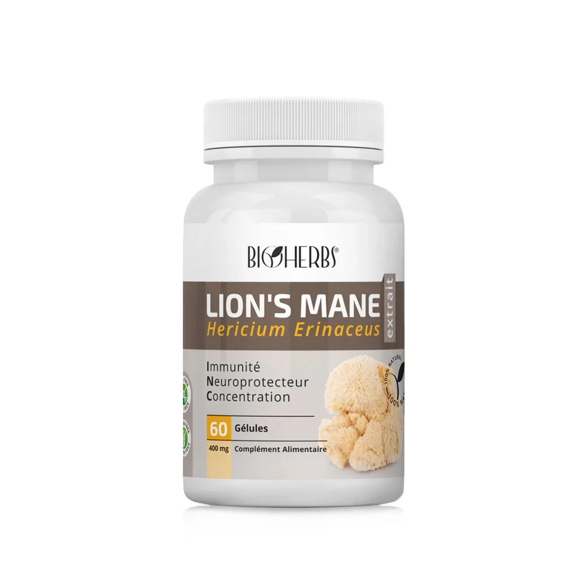 BIOHERBS LION’S MANE (HERICIUM ERINACEUS) فطر عرف الأسد