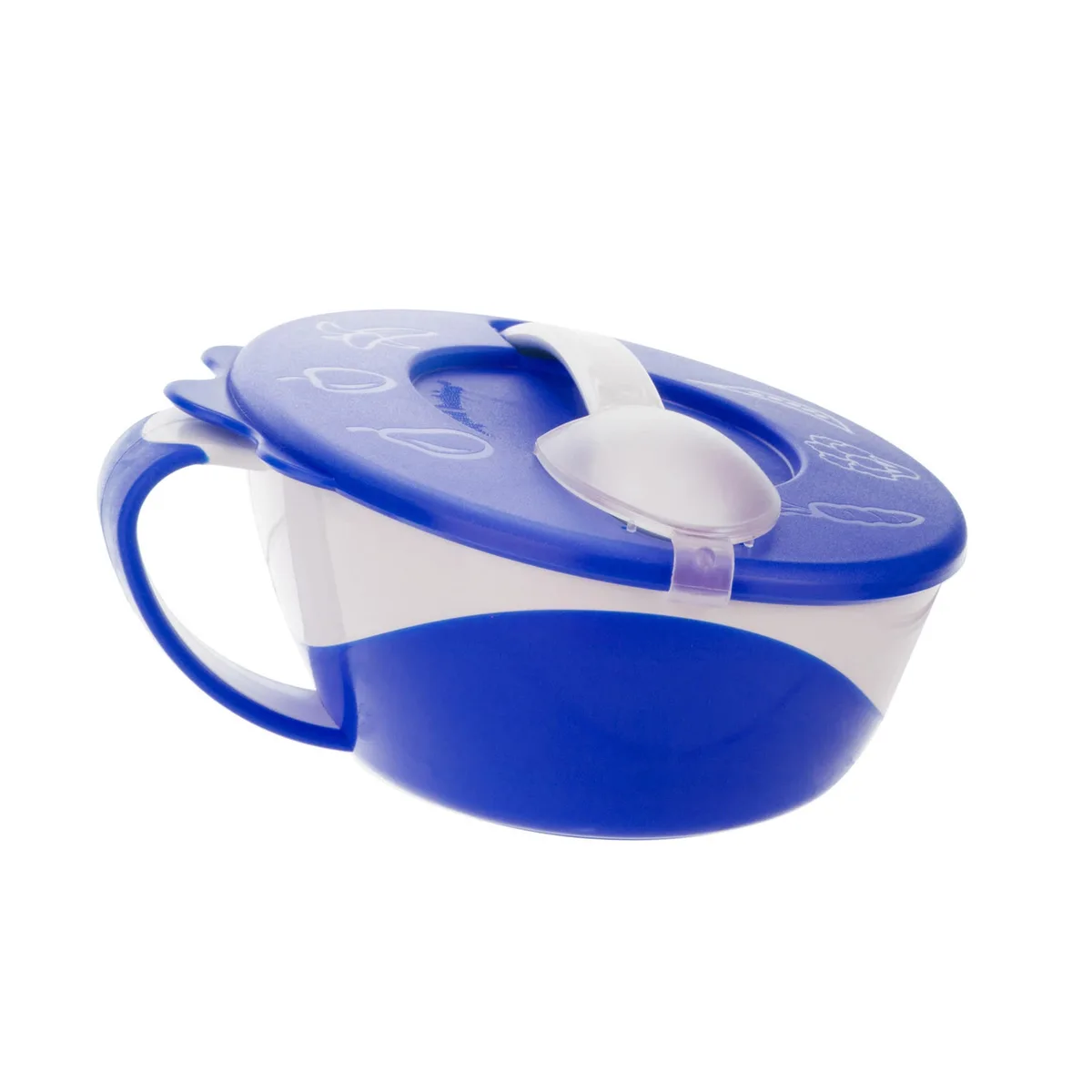 CANPOL BABIES BOL 350ML AVEC COUCIE ET CUILLER AVEC COUVERCLE BLEU 31/406