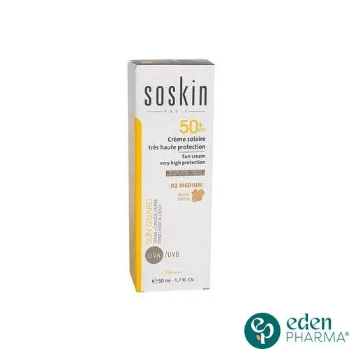 SOSKIN 01 CREME SOLAIRE TEINTEE LIGHT SPF50+ 50ML