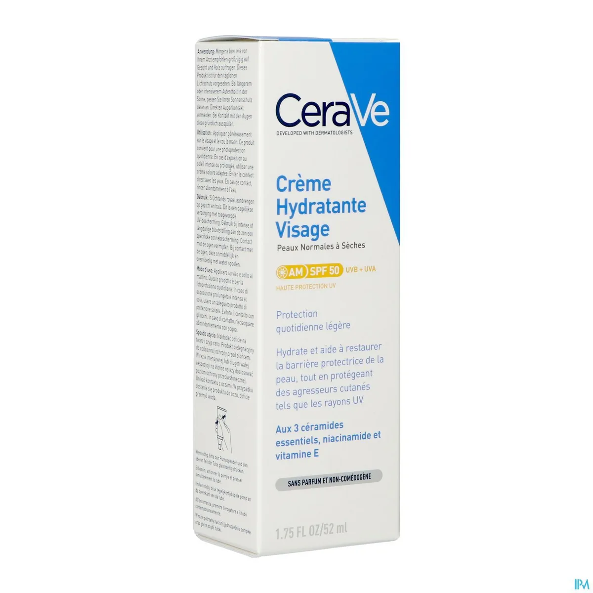CERAVE CREME HYDRATANTE VISAGE SPF50 52ML