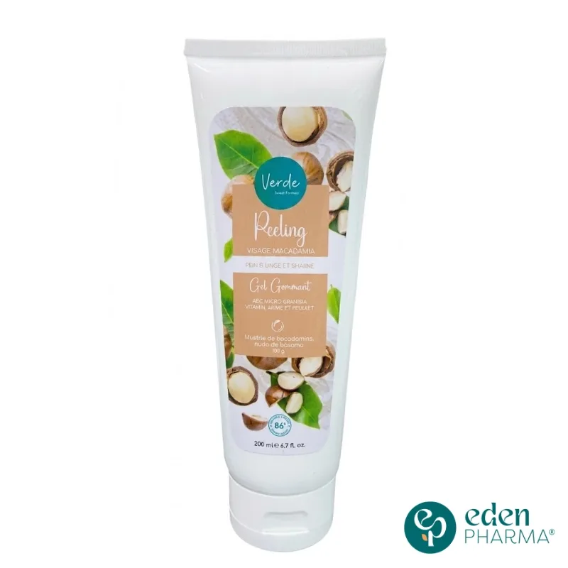 VERDE PEELING VISAGE MACADAMIA PEAUX SÈCHE ET MATURE 200ML