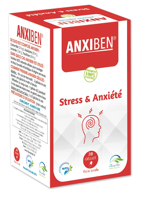 ANXIBEN STRESS & ANXIÉTÉ 30 GÉLULES