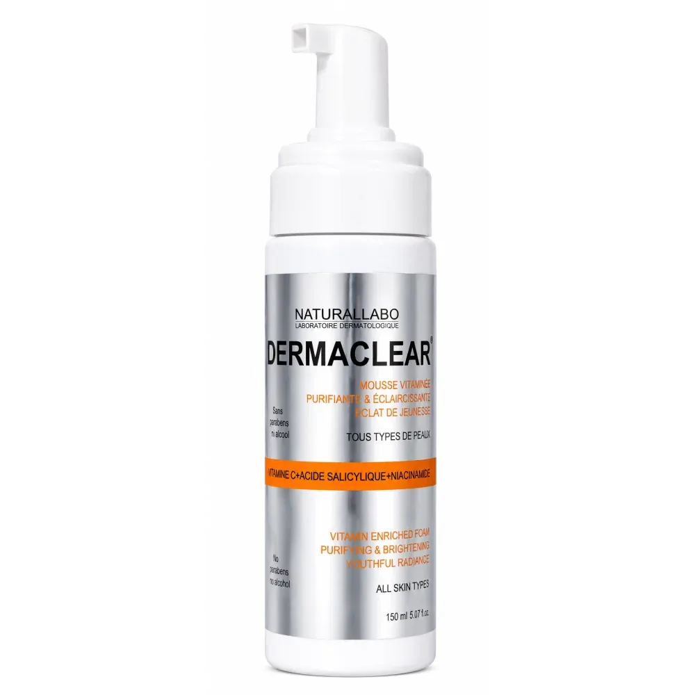 NATURALLABO DERMACLEAR® MOUSSE NETTOYANTE VITAMINÉE ÉCLAT DE JEUNESSE 150ML