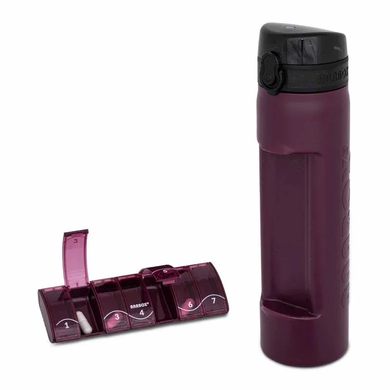 GOURDE ANABOX AVEC PILULIER SEMAINIER BOX7  