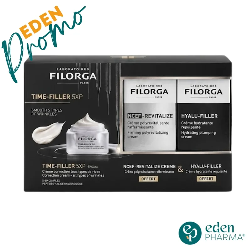 FILORGA COFFRET TIME FILLER CREME 5XP ( NCEF REVITALIZE CREME + HYALU-FILLER CREME ) OFFERTS 
