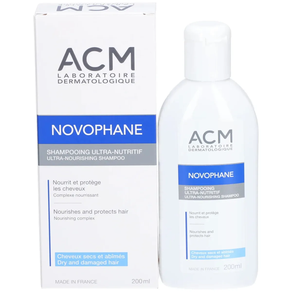 ACM NOVOPHANE ULTRA-NUTRITIVE SHAMPOOING CHEVEUX SECS 200ML