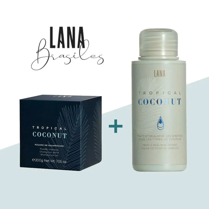 LANA BRASILES KIT SOIN LISSANT TROPICAL COCONUT 100ML