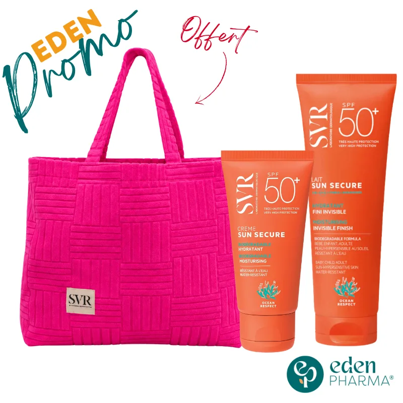 SVR SAC SUN SECURE CREME SPF50 50ML + SVR SUN SECURE LAIT SPF50 250ML