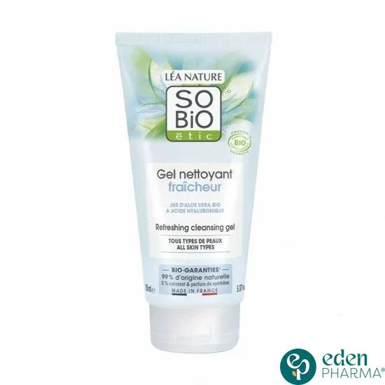 SO BIO ETIC hydra aloe vera gel nettoyant fraicheur 150ML
