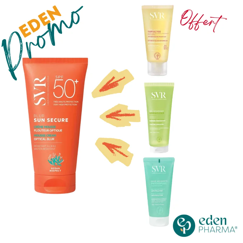 SVR SUN SECURE BLUR SPF50+ 50ML + SVR GEL 50ML OFFERT