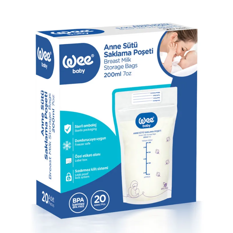 WEE BABY SACHETS DE CONSERVATION 200ML 20 PIECES
